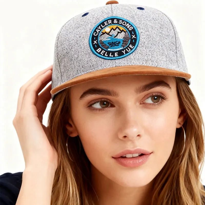 Exclusive Outdoor Brand Flat Brim Snapback Cap