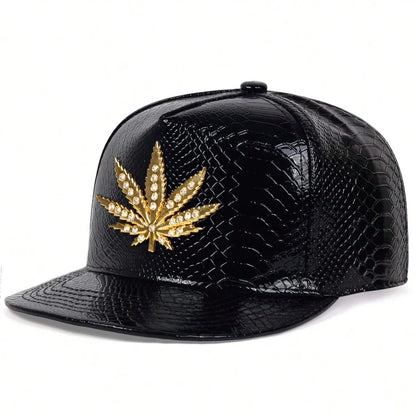 Unisex Diamond Maple Label Hip-hop Hats