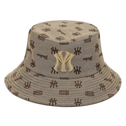Unisex Letter Embroidery Fisherman Hat Women Summer