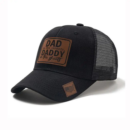 Summer Mesh DAD Letter Patch Baseball Cap