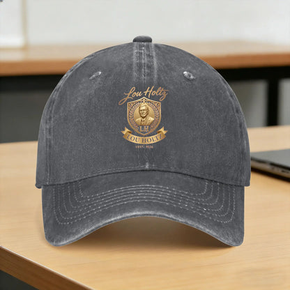 Lou Holtz Logo Washed Adjustable Baseball Cap