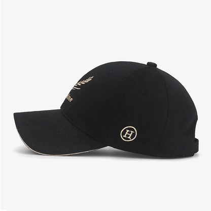 Feather Wheat Ear Embroidery Baseball Cap