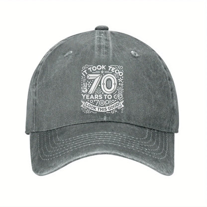 70 Years To Go Birthday Celebration Baseball Cap