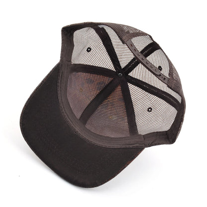 Straw Floral Flat Bill Baseball Cap