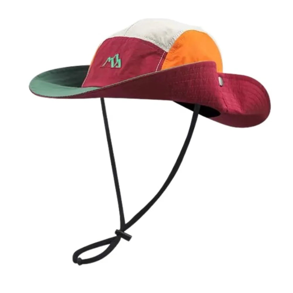 Color Block Quick-Dry Breathable Bucket Hat
