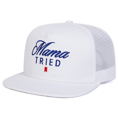 Unisex Mama TRIED Letter Embroidery Hip-hop Net
