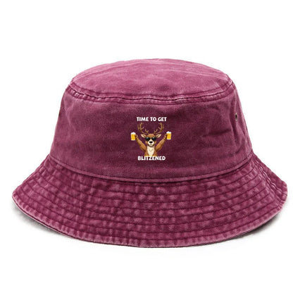 Vintage Washed Cotton Cheer Bucket Hat