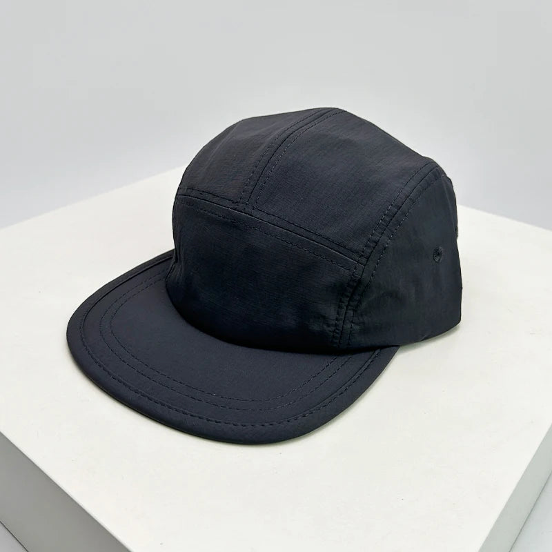 Quick Dry Solid Retro Snapback Cap