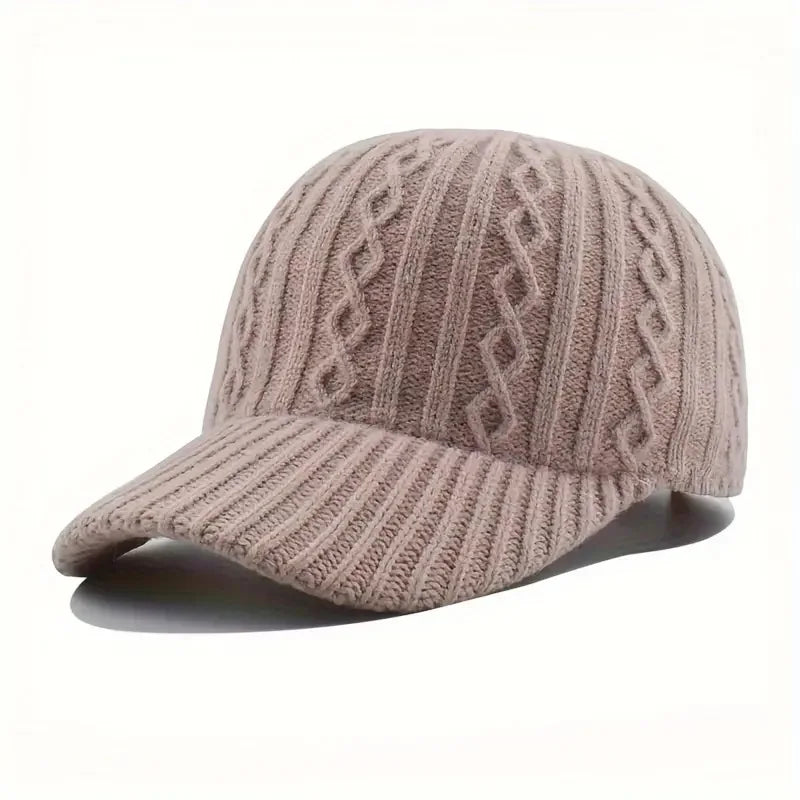Trendy Knitted Autumn Winter Baseball Cap