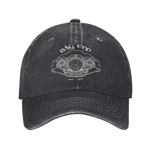Lords Rings Retro Distressed Denim Baseball Cap