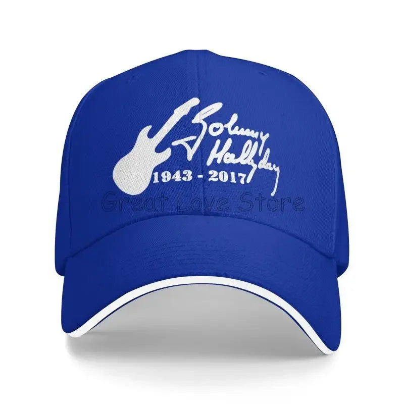 Johnny Hallyday French Rock Legend Baseball Cap