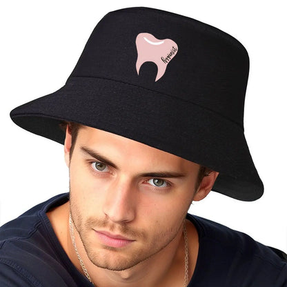 Dental Hygienist Pastel Tooth Winter Bucket Hat