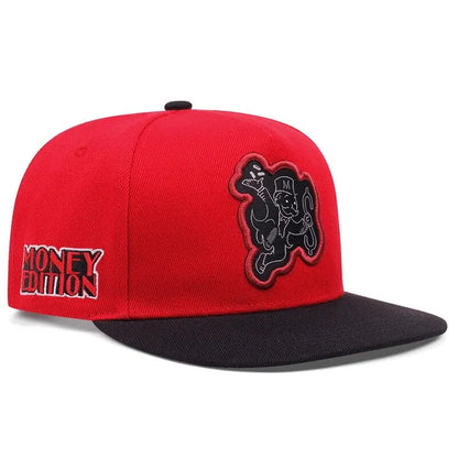 Character Embroidered Snapback Hip Hop Baseball Hat