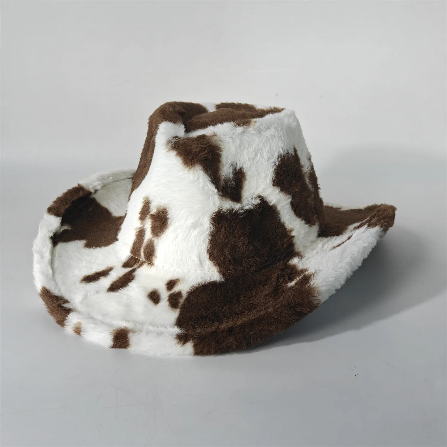 Winter Rabbit Fur Western Cowboy Fedora Hat
