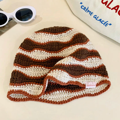 Women's Colorful Gradient Knitted Bucket Hat