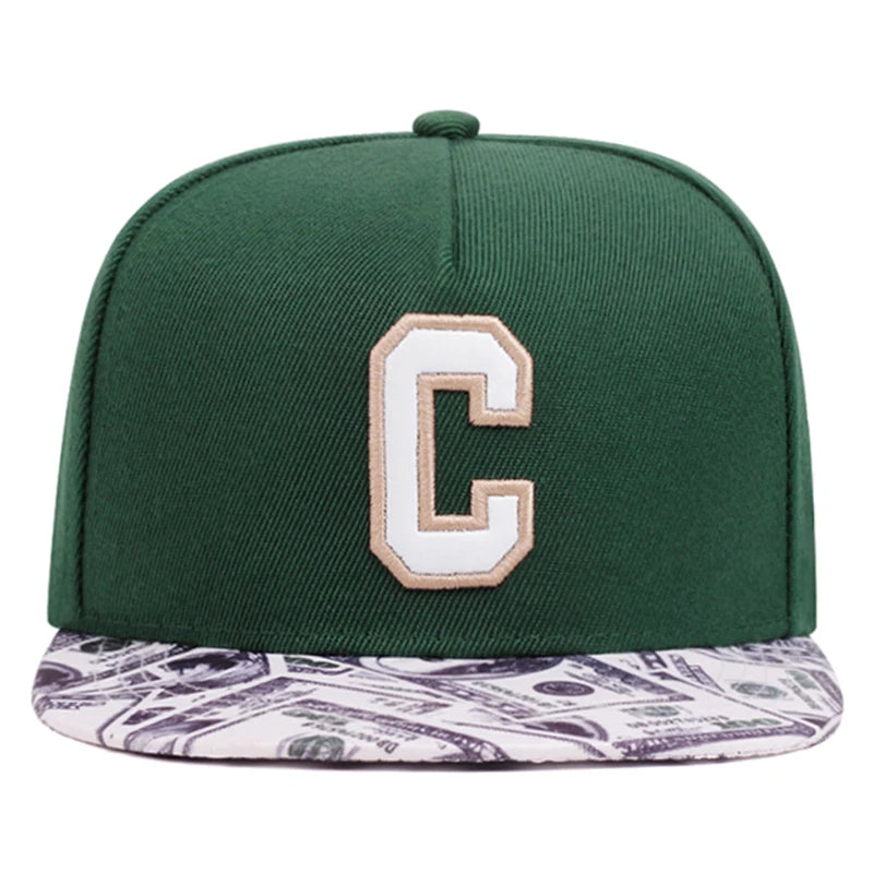 Creative C Letter Street Pop Snapback Cap