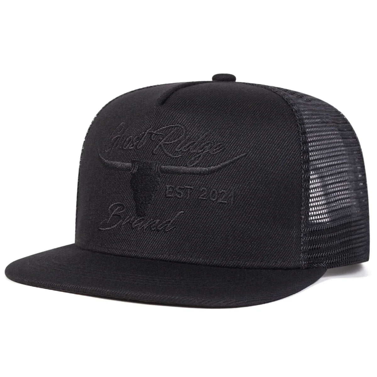 Bullhead Letter Embroidery Outdoor Snapback Cap