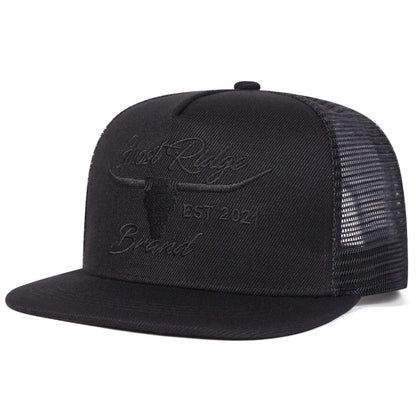 Bullhead Letter Embroidery Outdoor Snapback Cap