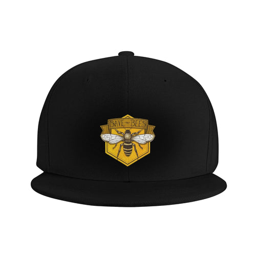 Save The Bees Printed Unisex Snapback Cap