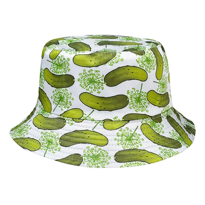 Cucumber Pattern Reversible Bucket Hat
