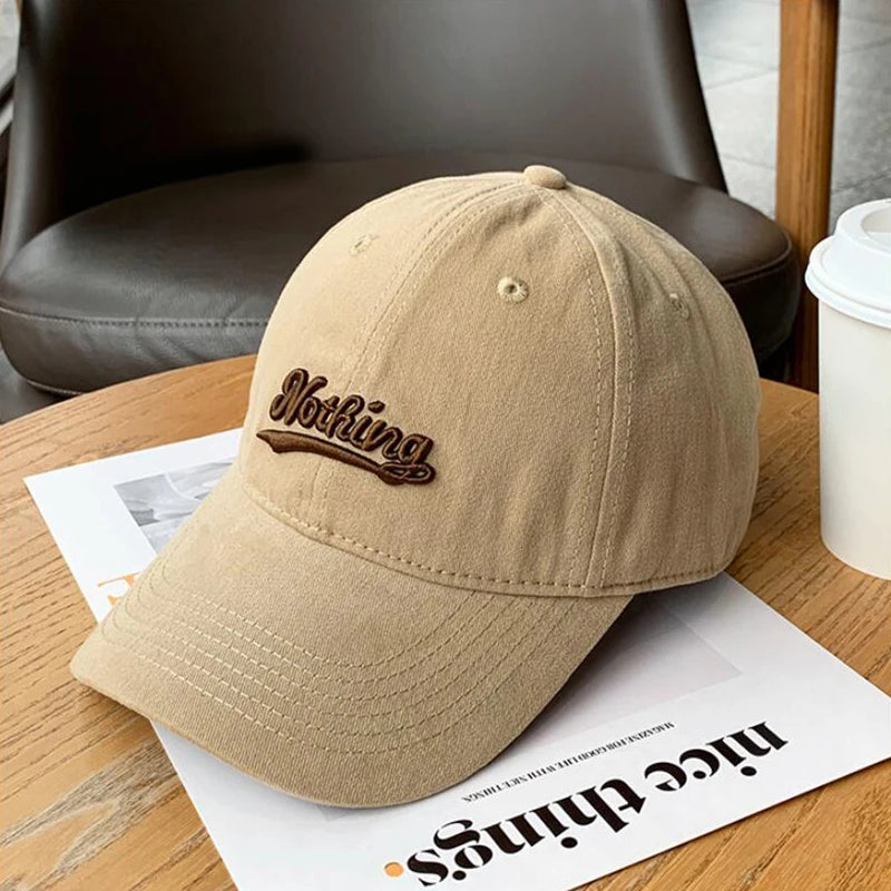 RICYGVM Letter Embroidery Baseball Hat Unisex