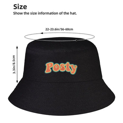 Posty Retro Groovy Fan Text Winter Bucket Hat