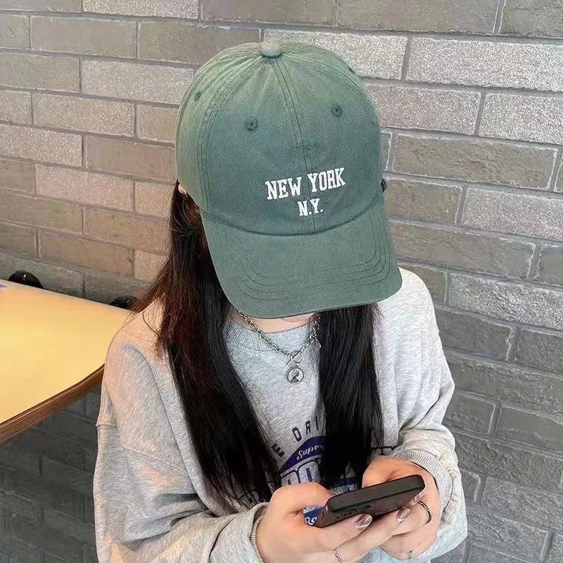New Letter Embroidered Solid Color Unisex Baseball Cap