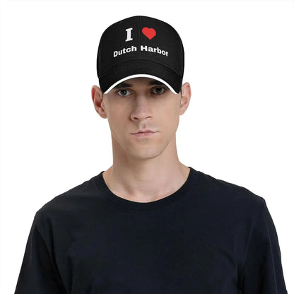 I Love Dutch Harbor Snapback Baseball Cap