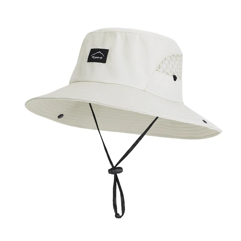 Unisex Outdoor UV Protection Wide Brim Bucket Hat
