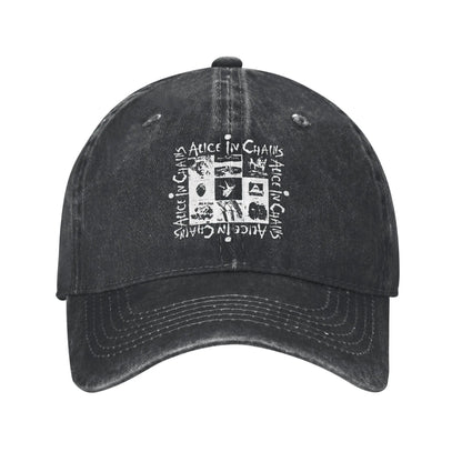 Alice In Chains Rock Band Vintage Baseball Cap