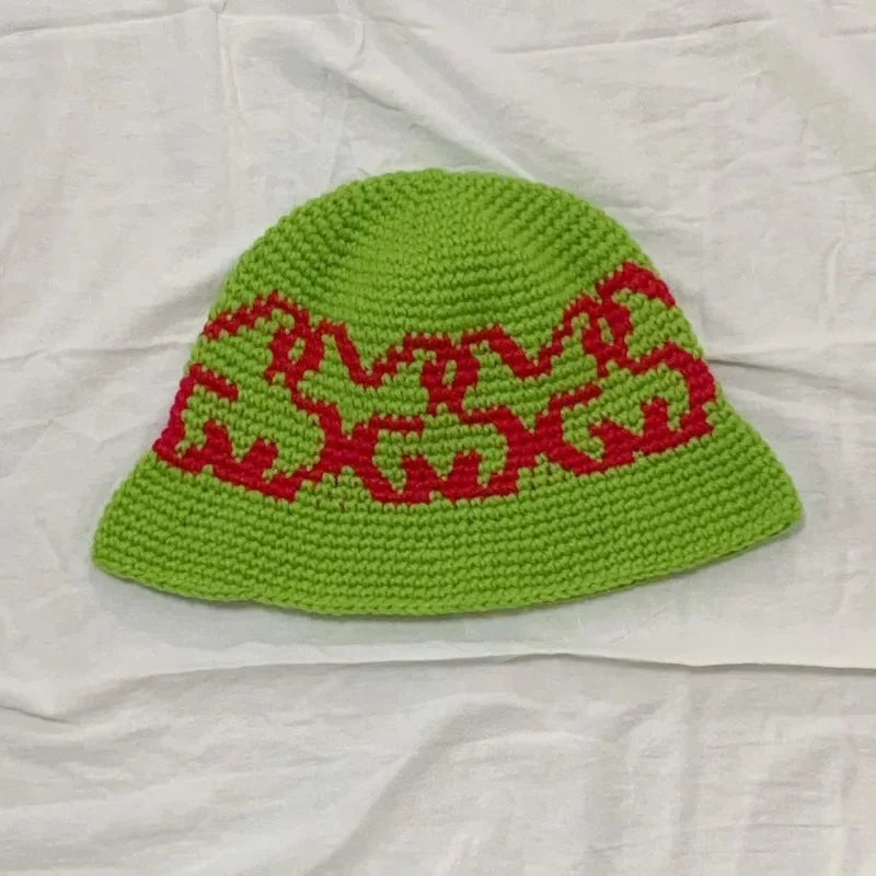 Hand-Woven Jacquard Autumn Winter Bucket Hat