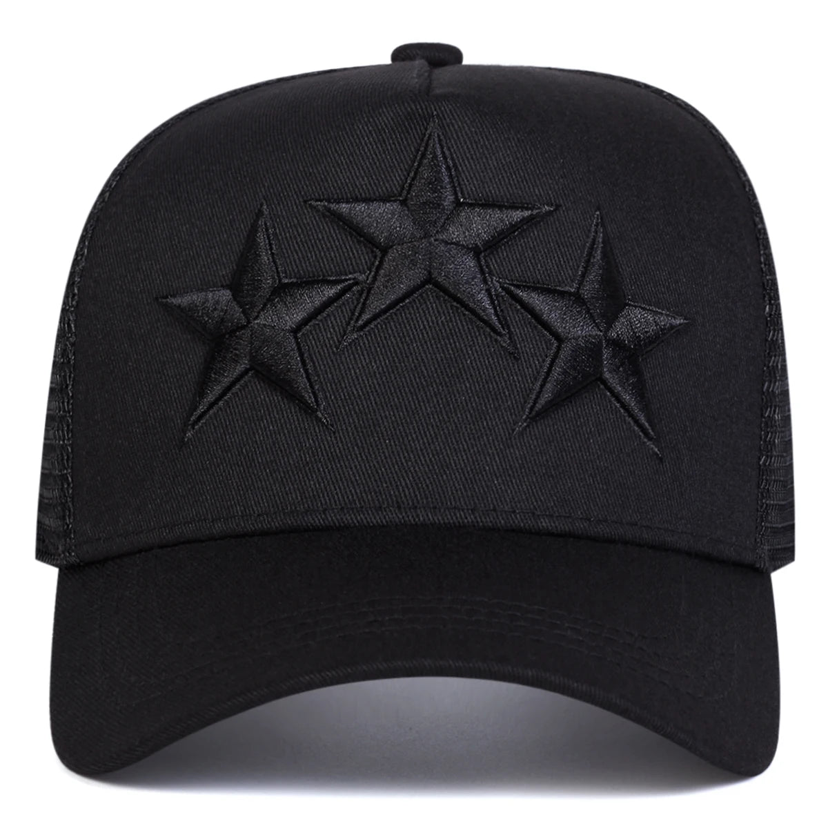 Unisex Pentagram Embroidery Baseball Net Caps