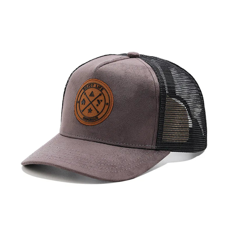 Unisex Embroidered Letter Patch Outdoor Baseball Cap