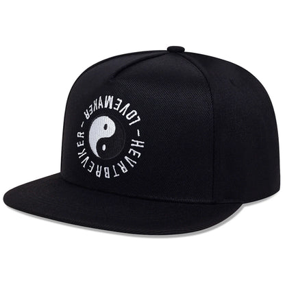 Unisex Tai Chi Eight Trigrams Embroidery Hip Hop Baseball Cap