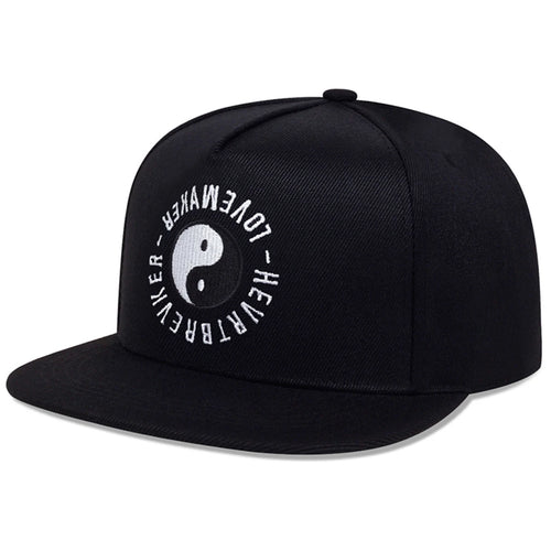 Unisex Tai Chi Eight Trigrams Embroidery Hip Hop Baseball Cap