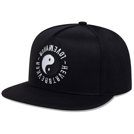 Unisex Tai Chi Eight Trigrams Embroidery Hip Hop Baseball Cap