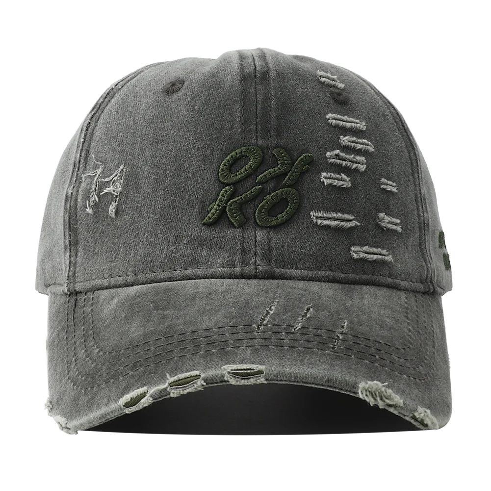 Retro Washed Letter Embroidered Baseball Cap