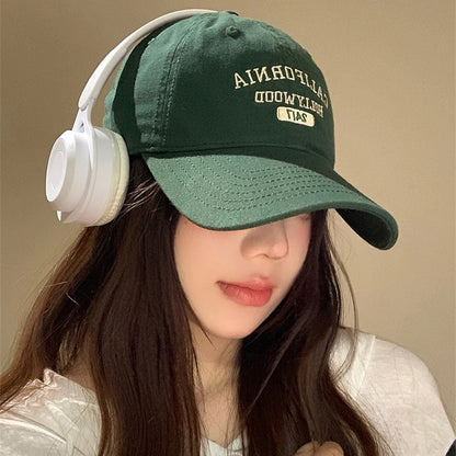 Retro Baseball Cap Unisex Letter Embroidery Hip Hop Summer