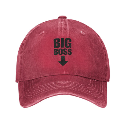 Big Boss Arrow Pointing Denim Baseball Cap