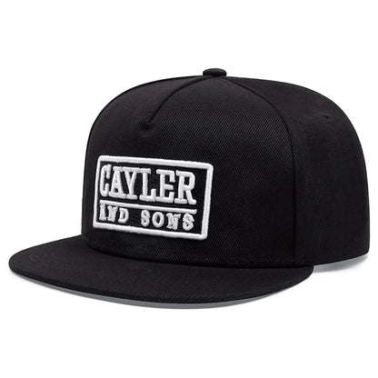 CAYLER Embroidered Creative Flat Brim Street Hip Hop Baseball Hat