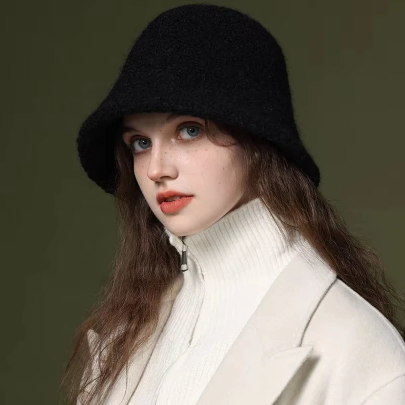 Winter Windproof Simple Design Bucket Hat