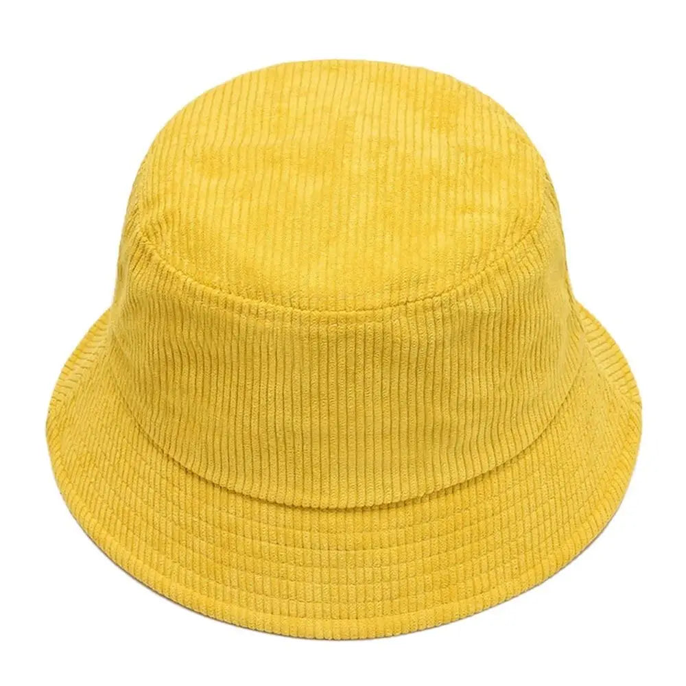 Corduroy Plush Winter Fisherman Bucket Hat