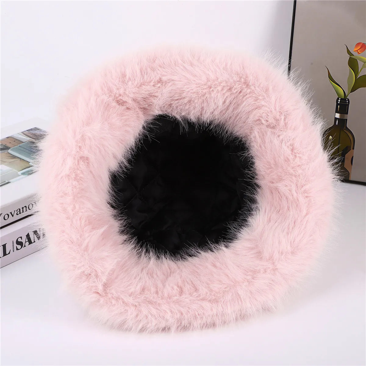 Women Fox Fur Winter Bucket Hat