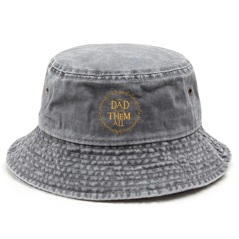 Customize Cotton Washed Vintage Dad Funny Parenting Bucket Hat