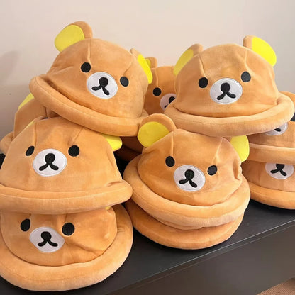 Cute Brown Bear Winter Fisherman Bucket Hat