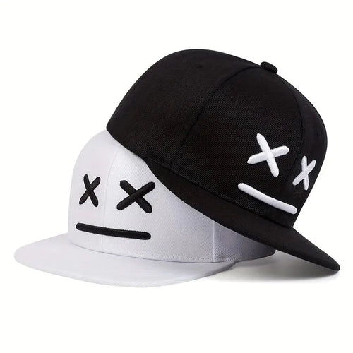 Unisex XX Smiling Face Embroidery Hip-hop Hats