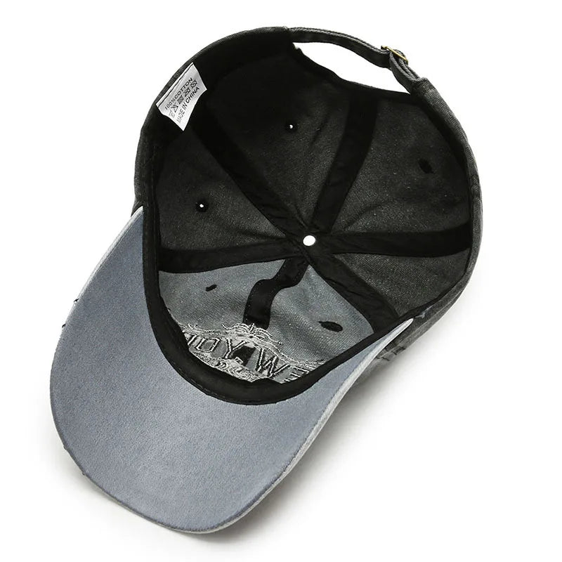 Retro Korean Washed Baseball Cap