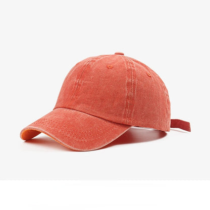 Solid Washed Denim Vintage Baseball Cap