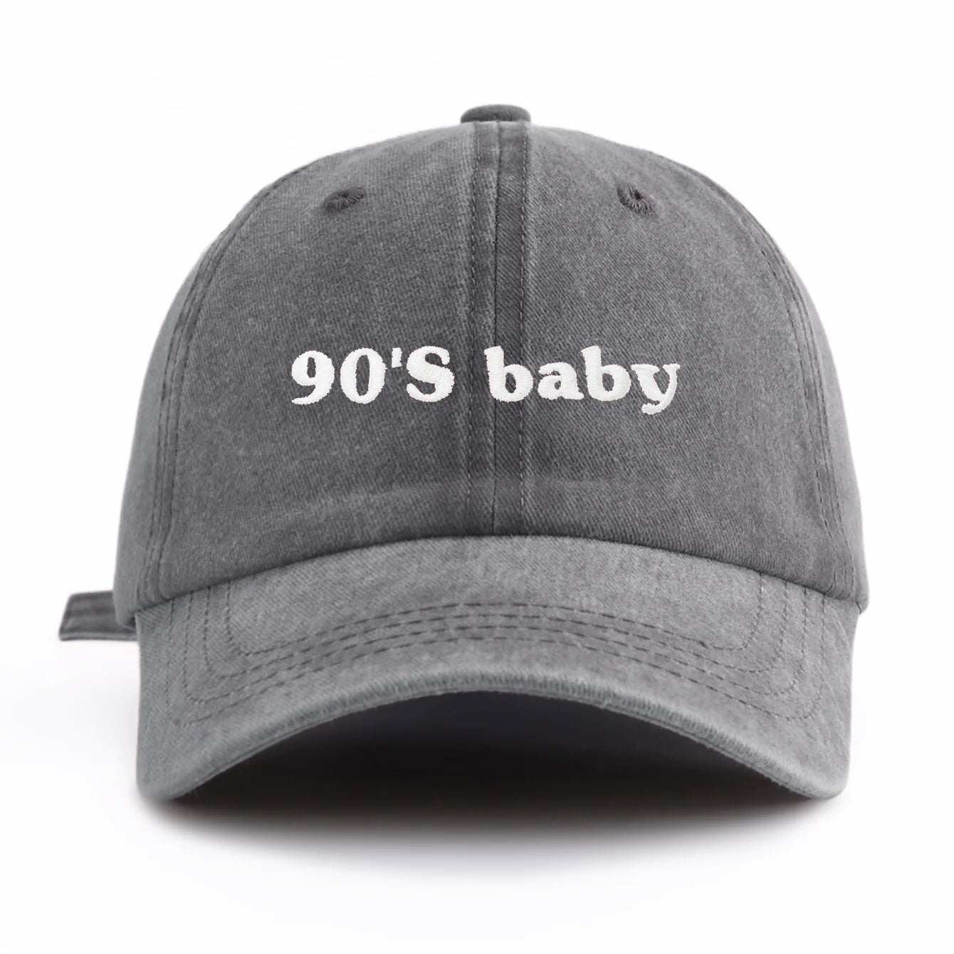 90s Baby Embroidery Washed Dad Baseball Cap