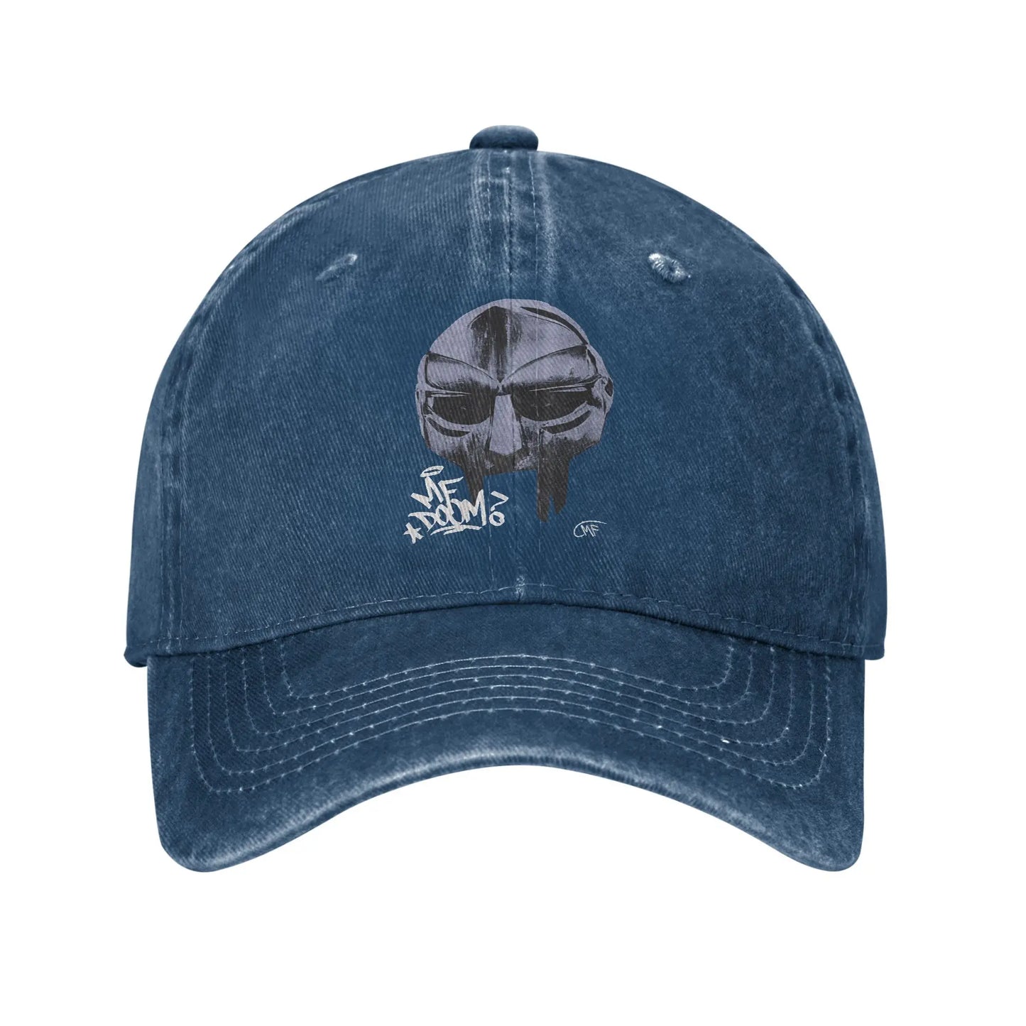 MF Doom Washed Breathable Snapback Baseball Cap